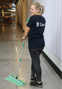 Time savings for GOM with the Greenspeed Hydra mop system
