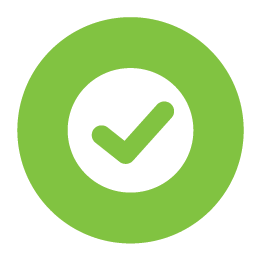 green circle with Check sign logo