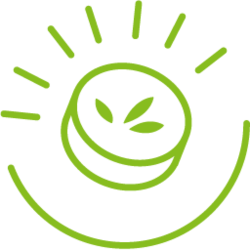 green circle with thumbs up logo