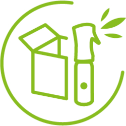 green circle with bin logo