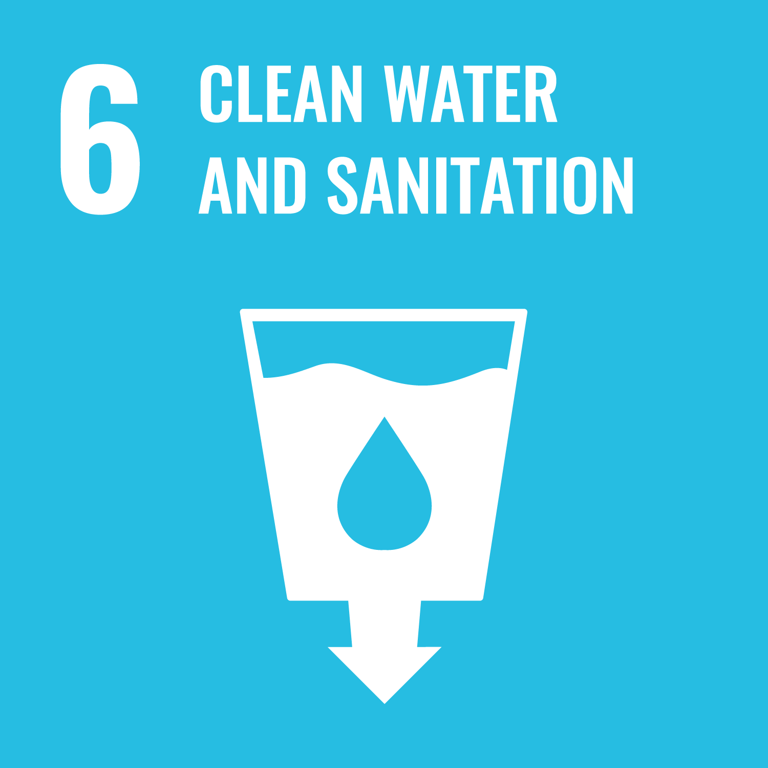 Logo SDG 6 - Water