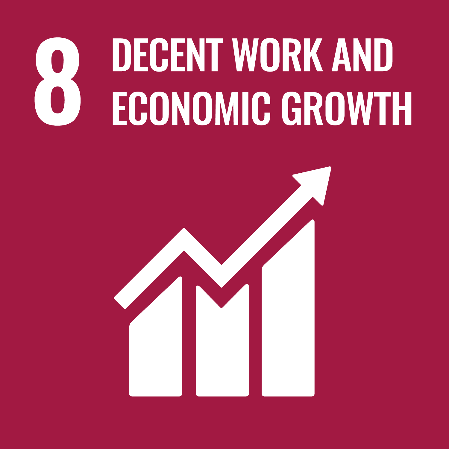 Logo SDG 8 - Decent work