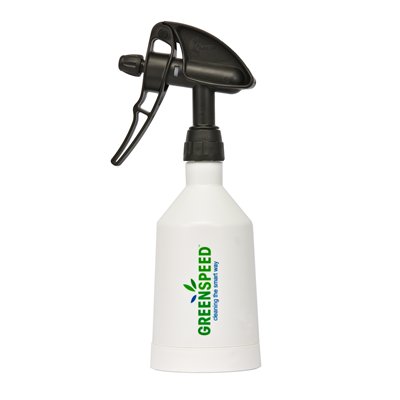Flacon rond met sproeikop Double Action - 500ml - zwart