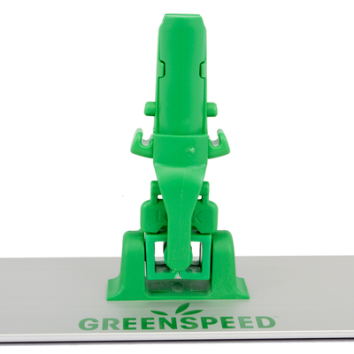 Standard frame connection with horizontal fixation - green
