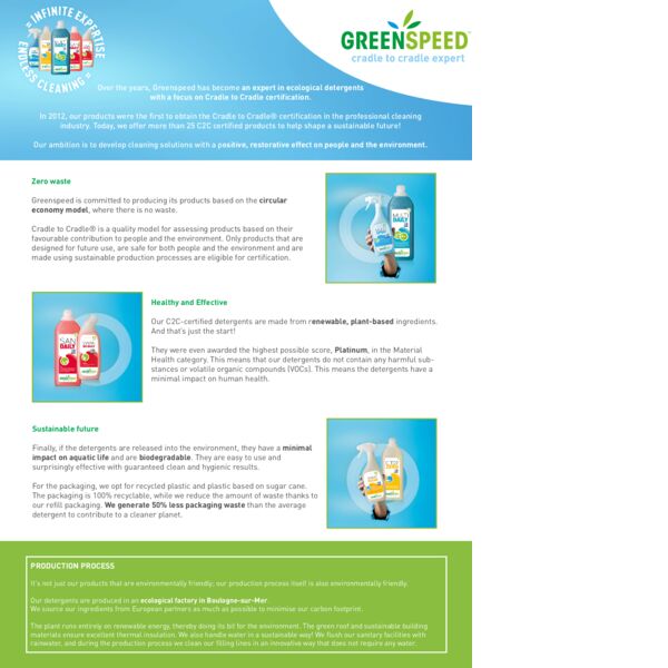Greenspeed Cradle to Cradle Since