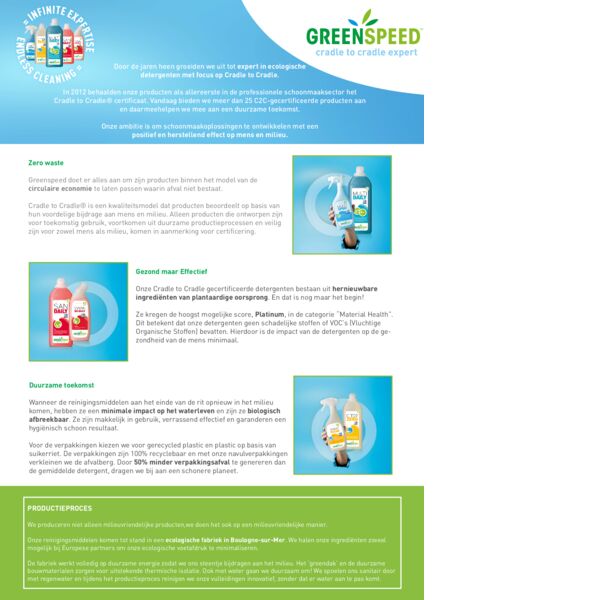 Greenspeed Cradle to Cradle Since